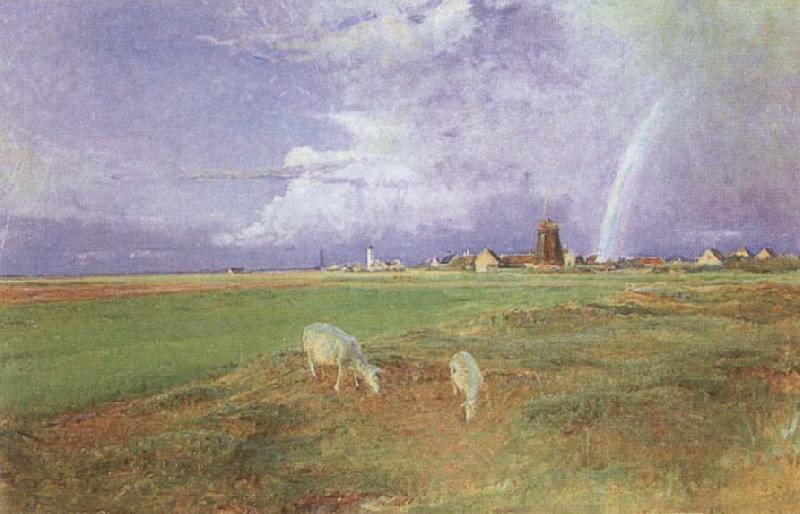 Viggo Johansen Near Skagen after a Strom oil painting image